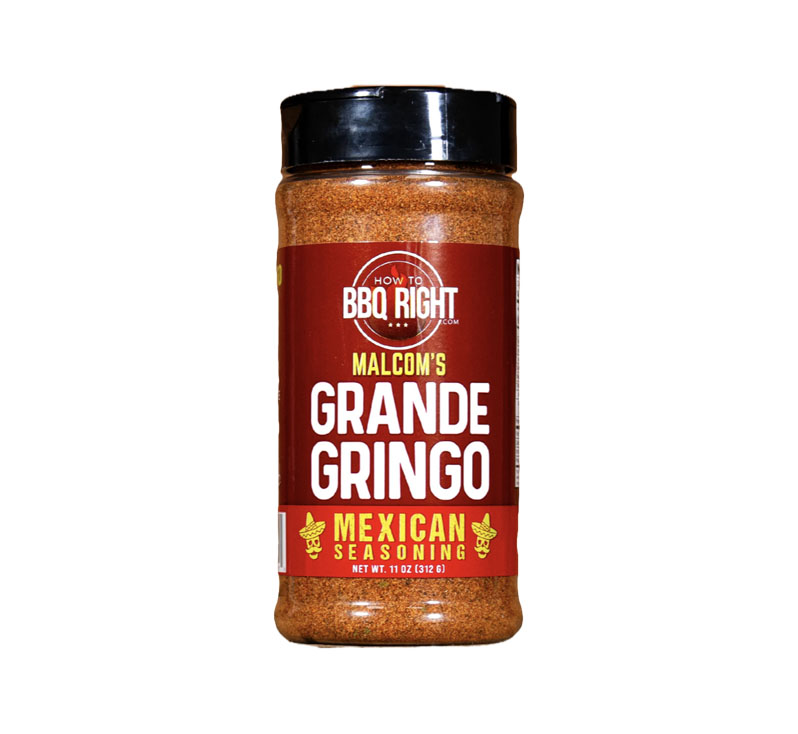 “Malcom’s Grande Gringo Mexican Seasoning 16 oz jar front label”