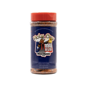Meat Church Holy Cow BBQ Rub bottle with Texas beef seasoning blend