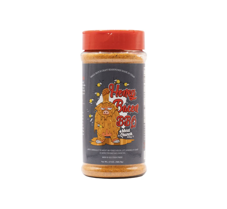 Honey Bacon BBQ Rub seasoning bottle
