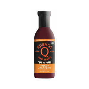 “Bottle of Honey Jalapeño BBQ Sauce with sweet-heat flavor”