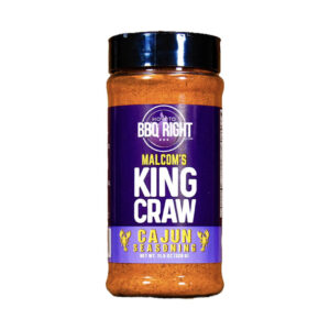 “Malcom’s King Craw Cajun Seasoning 16 oz bottle front label”