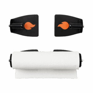 Magnetic paper towel holder for grills and smokers