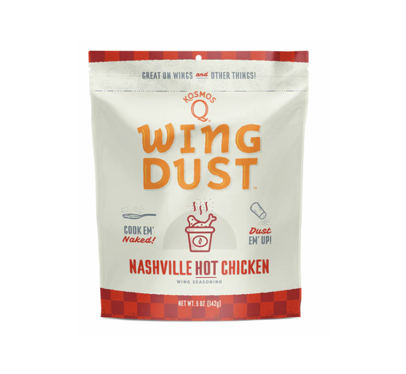 “Nashville Hot Wing Seasoning bottle with fiery red Southern blend”