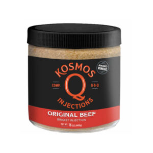 Bag of Original Beef Brisket Injection for juicy smoked brisket.