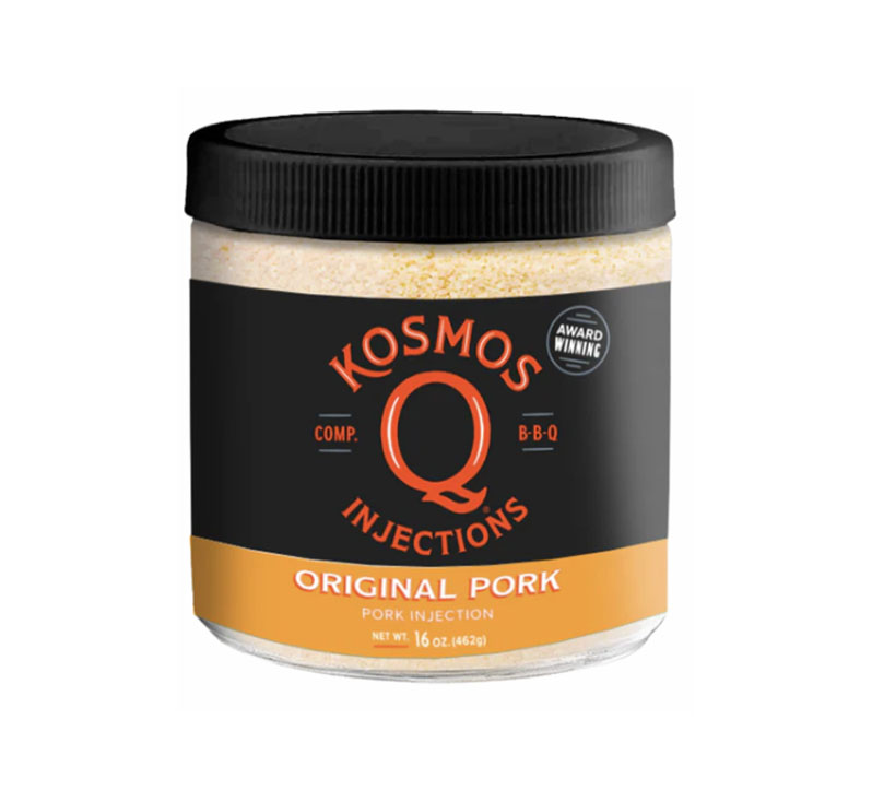 “Bag of Pork Injection for juicy, tender pork cuts”