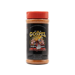 The Gospel All Purpose BBQ Rub seasoning bottle