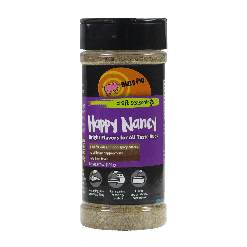 Dizzy Pig Happy Nancy Mild Seasoning Rub 8oz Shaker