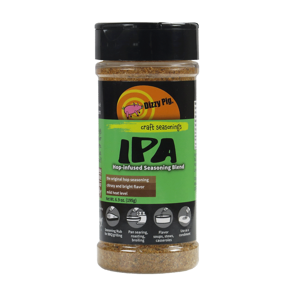 Dizzy Pig IPA beer-inspired seasoning shaker