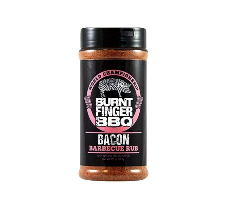 Burnt Finger BBQ Bacon Barbecue Rub bottle
