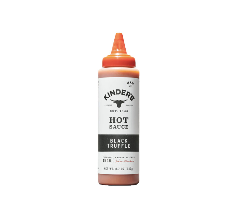 Bottle of Kinder’s Black Truffle Hot Sauce