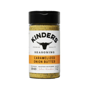 Kinder’s Caramelized Onion Butter Seasoning bottle on display