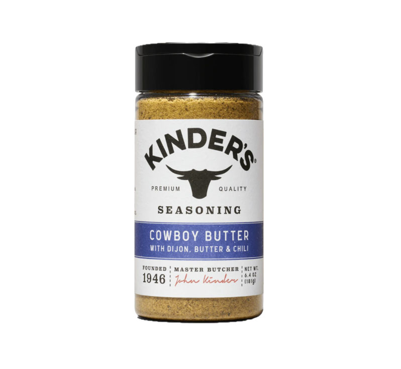 Bottle of Kinder’s Cowboy Butter Seasoning