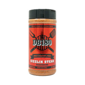 Bottle of DB180 Sizzlin Steak Seasoning