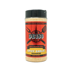 Bottle of DB180 Spicy Garlic Seasoning
