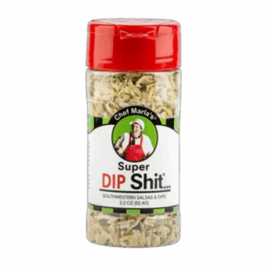 Dip Shit Southwestern Dip & Salsa Seasoning bottle with bright Southwestern branding