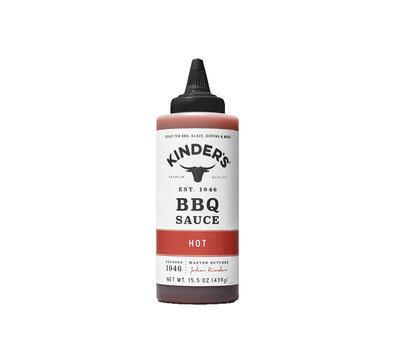 Kinder’s Hot BBQ Sauce bottle
