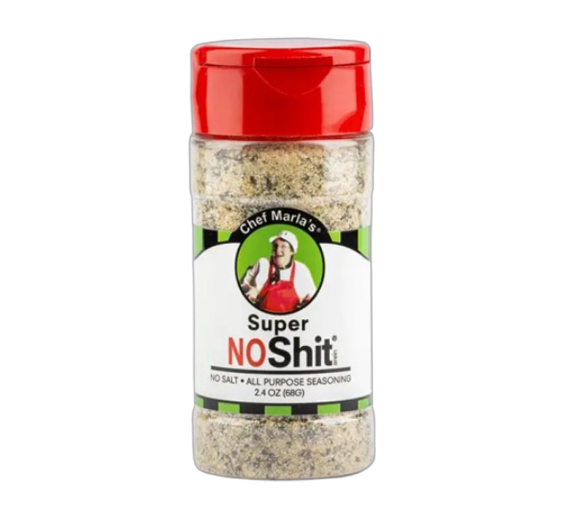 No Shit No Salt All-Purpose Seasoning bottle with clean salt-free branding