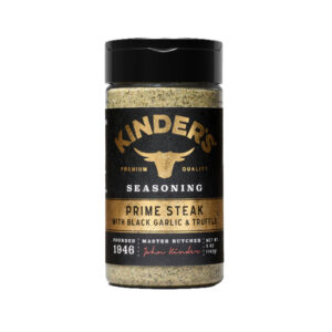 Bottle of Kinder’s Prime Steak Seasoning