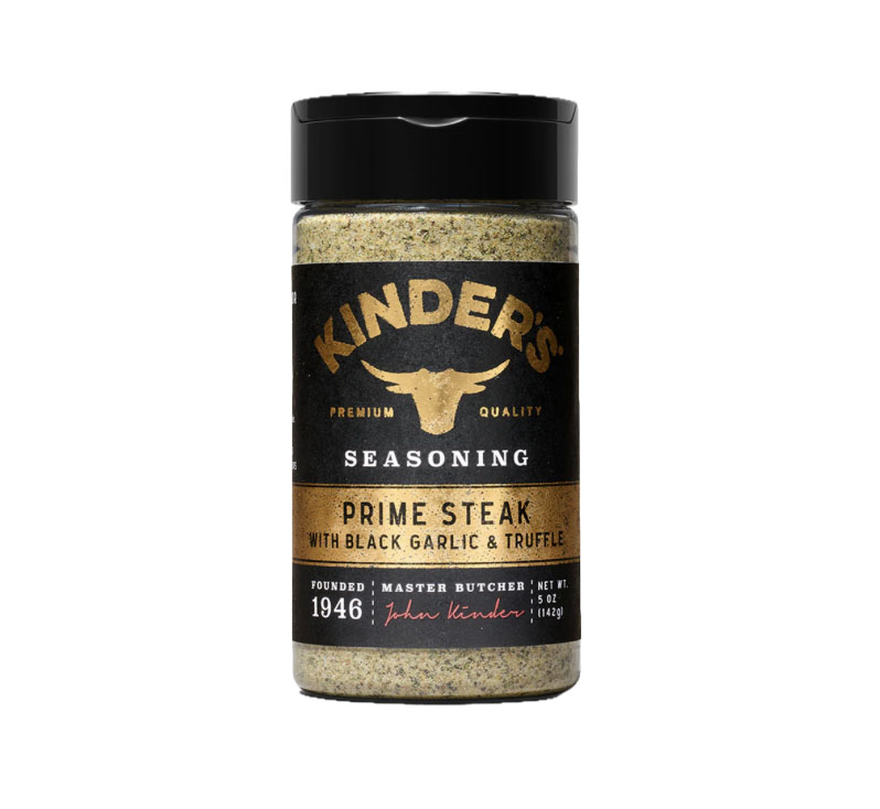 Bottle of Kinder’s Prime Steak Seasoning