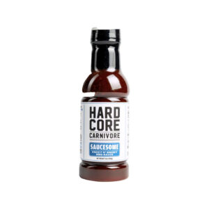 Bottle of Hardcore Carnivore Saucesome BBQ Sauce