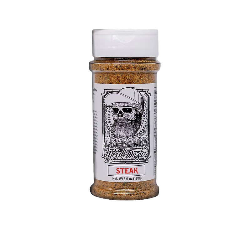 Bottle of Lee-Bones Steak Meat Duster seasoning