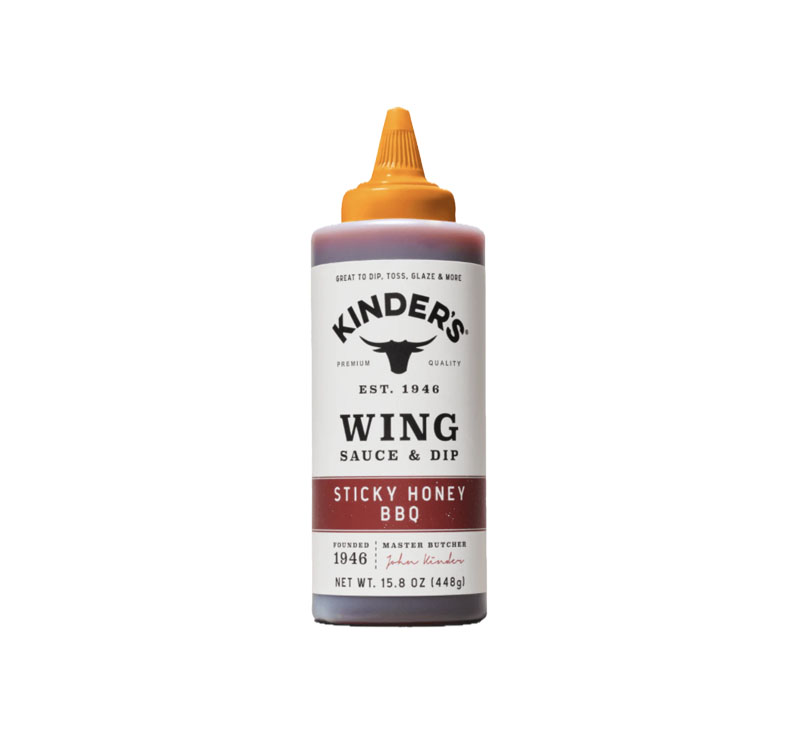 Kinder’s Sticky Honey BBQ Wing Sauce & Dip bottle