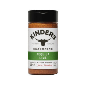 Kinder’s Tequila Lime Seasoning bottle on display