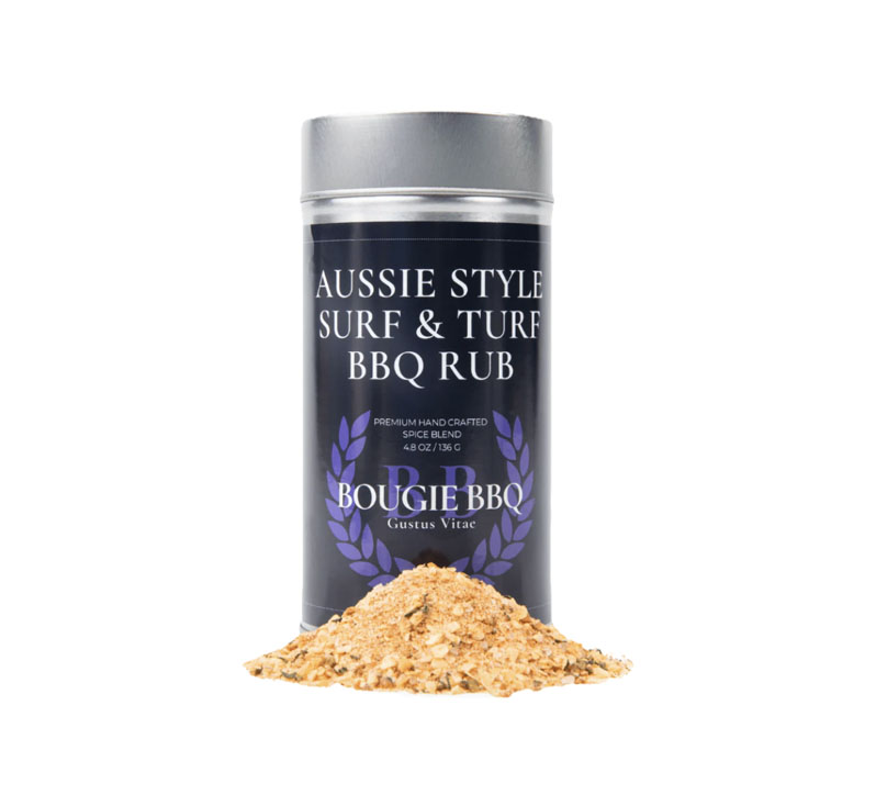 Bougie BBQ Aussie Style Surf & Turf BBQ Seasoning bottle