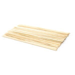 Bundle of bamboo skewers laying flat