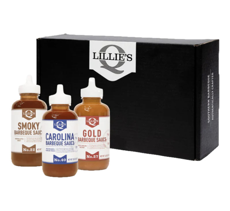 Lillie’s Q BBQ Favorites Gift Box with sauces and seasonings
