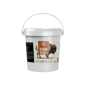 1.5 lb tub of gourmet bison tallow