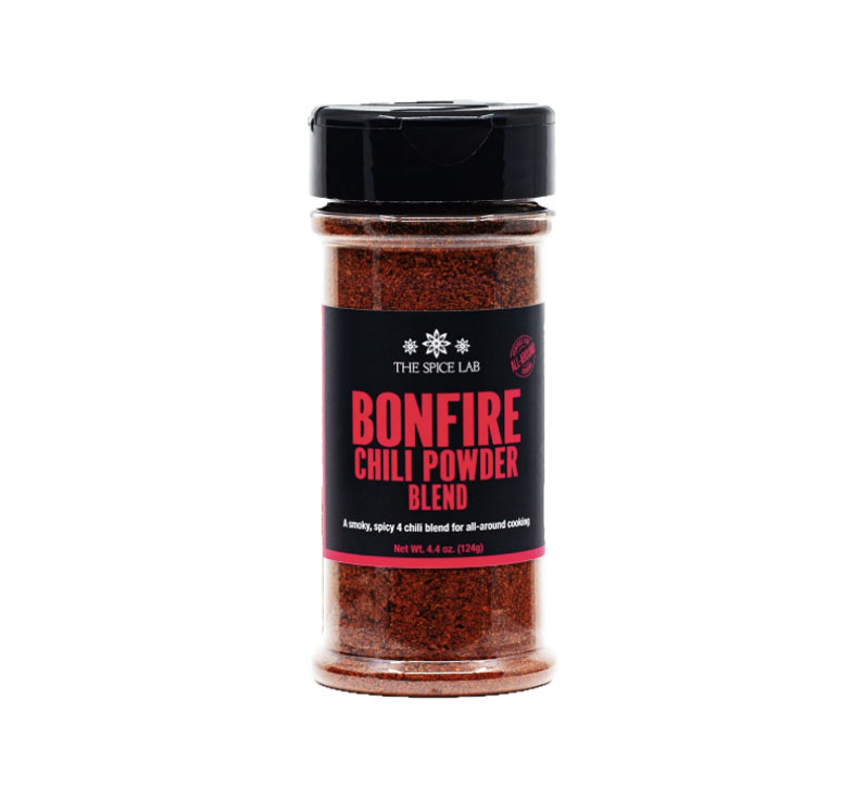 The Spice Lab Bonfire Chili Powder Blend seasoning bottle