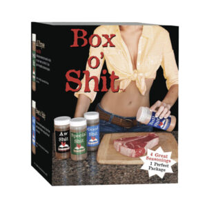 The Box o’ Shit ranch seasoning four bottle set