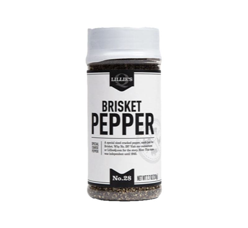 Lillie’s Q Brisket Pepper 7.7 oz container