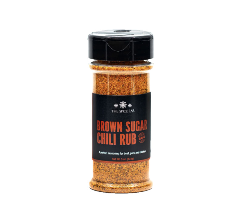 The Spice Lab Brown Sugar Chili Rub seasoning bottle