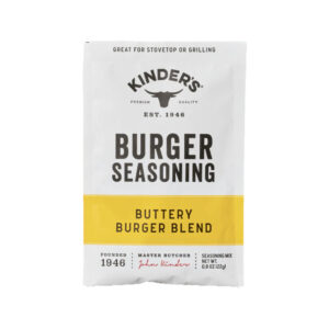 Bottle of Kinder’s Buttery Burger Blend Seasoning