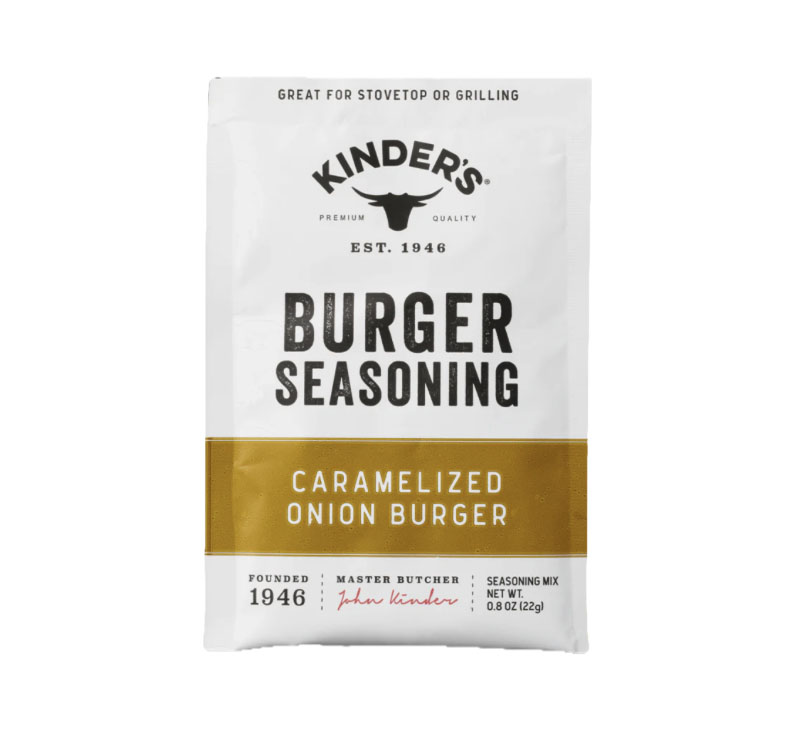 Bottle of Kinder’s Caramelized Onion Burger Seasoning