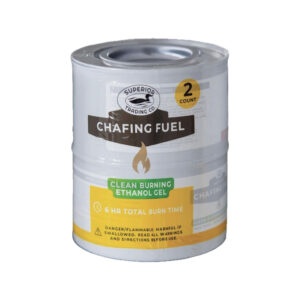 Two pack chafing fuel gel cans for food warmers
