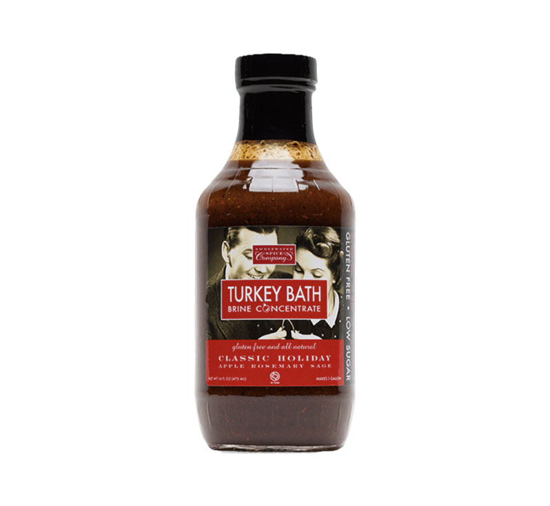 Sweetwater Spice Holiday Turkey Bath Brine Concentrate bottle