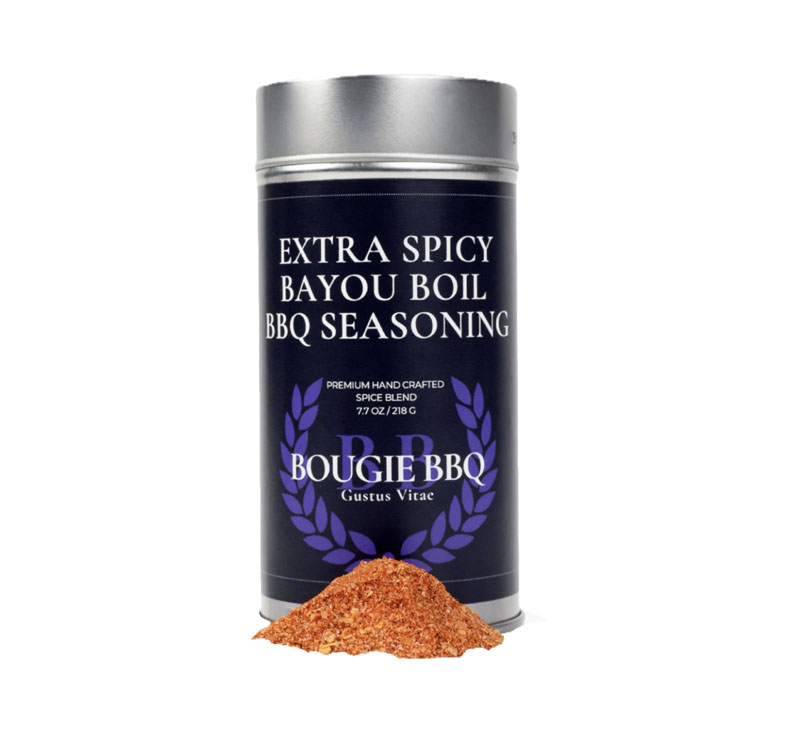 Bougie BBQ Extra Spicy Bayou Boil BBQ Seasoning bottle