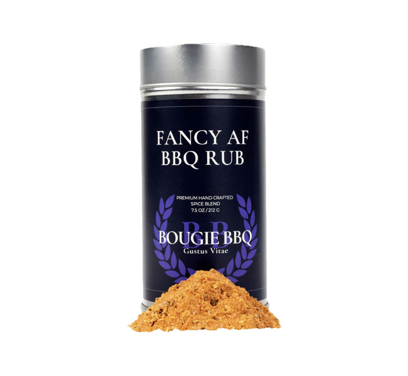 Bougie BBQ Fancy AF BBQ Rub bottle