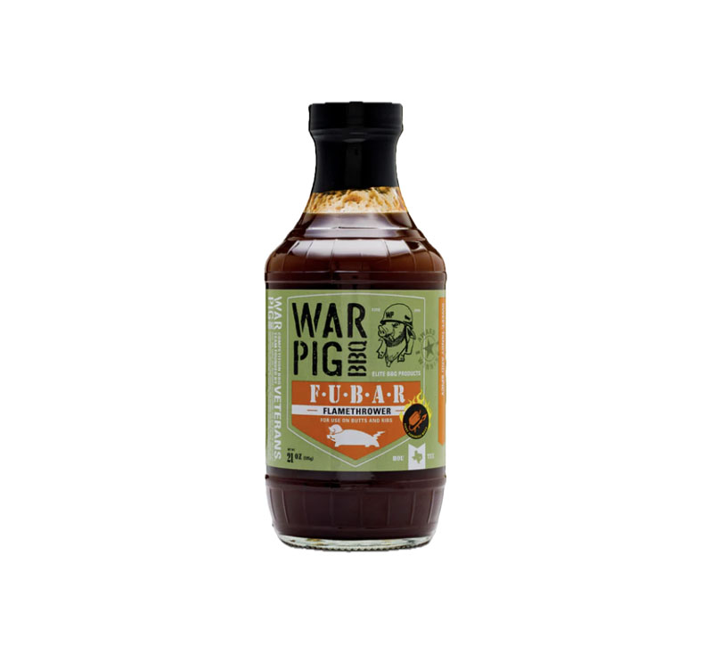 WarPig BBQ FUBAR Flamethrower extreme heat BBQ rub bottle