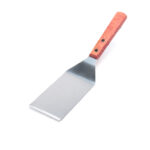 stainless steel offset spatula with wood handle for grilling