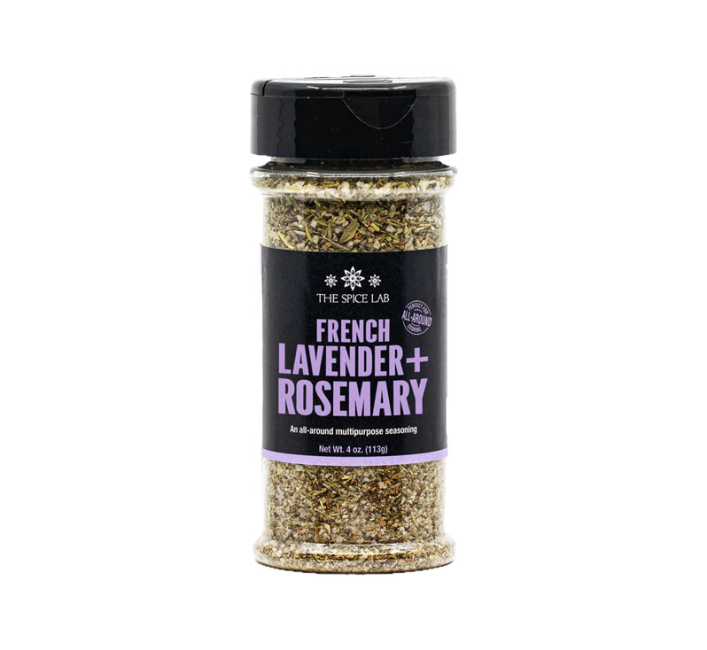 French lavender rosemary seasoning bottle with herb blend
