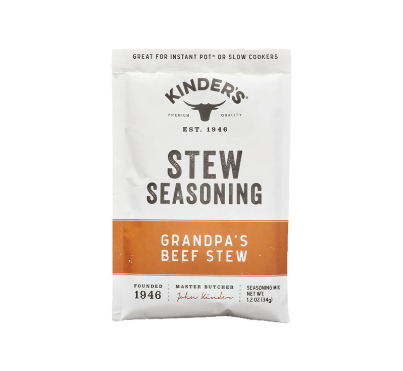 Bottle of Kinder’s Grandpa’s Beef Stew Seasoning