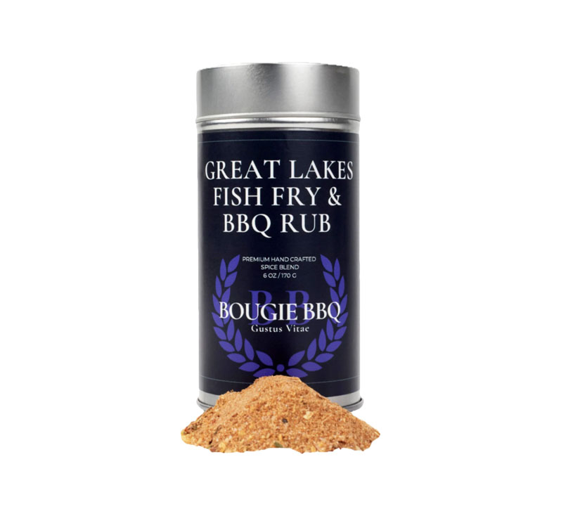 Bougie BBQ Great Lakes Fish Fry BBQ Rub bottle