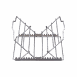 Adjustable stainless HIC Kitchen roasting rack standing open