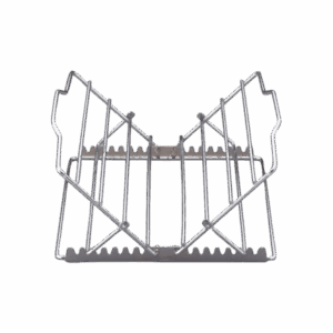 Adjustable stainless HIC Kitchen roasting rack standing open