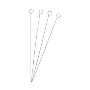 Chrome skewers with loop handles