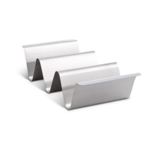 Stainless steel taco holder stands set of two